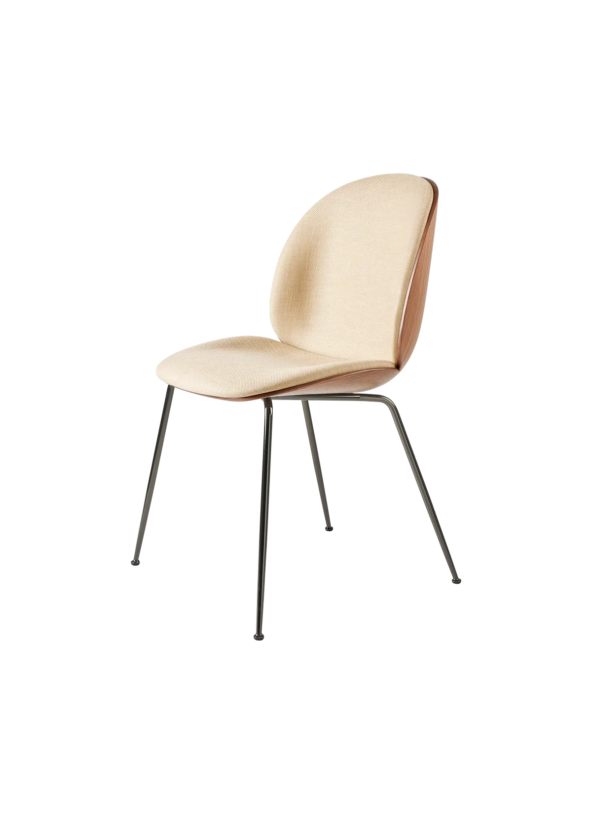 GUBI Beetle Dining Chair グビ　ダイニングチェア GUBI Beetle Dining Chair, 3D Veneer - Front Upholstered
